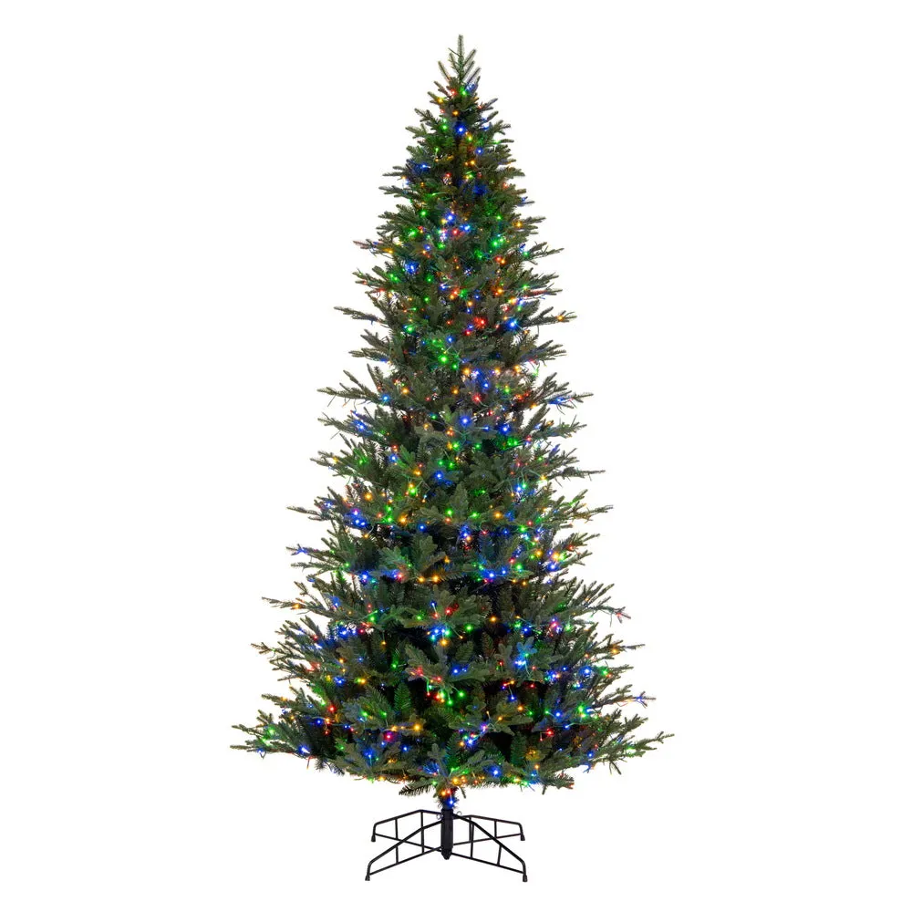 10' x 63" Kamas Fraser Fir Artificial Xmas Tree 3mm LED Color Changing Lights