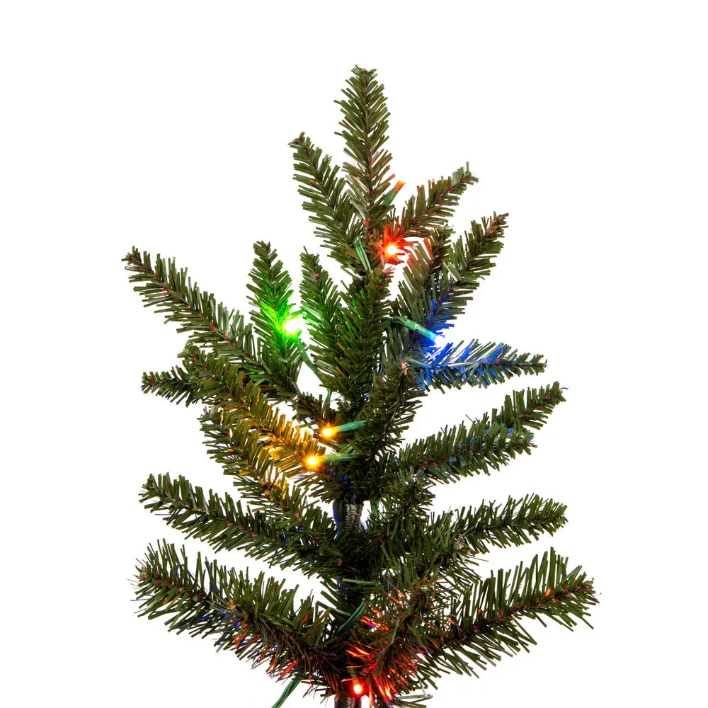 10' x 74" Natural Fraser Fir Artificial Xmas Tree 3mm LED Color Changing Lights