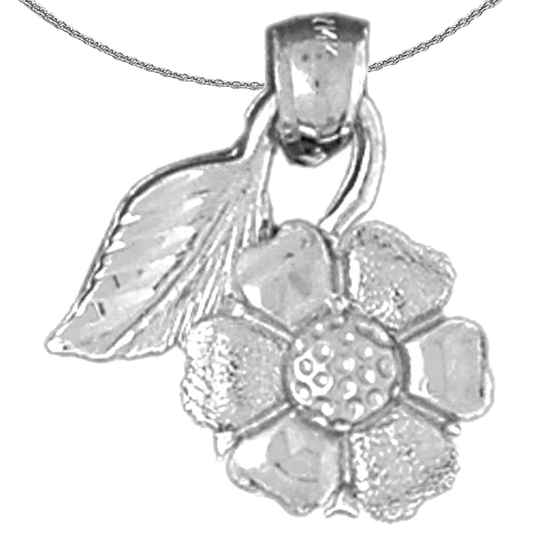 10K, 14K or 18K Gold Daisy Flower Pendant