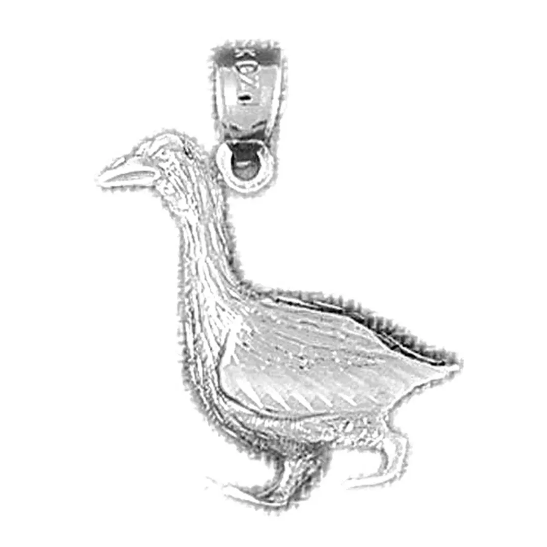 10K, 14K or 18K Gold Ducks Pendant