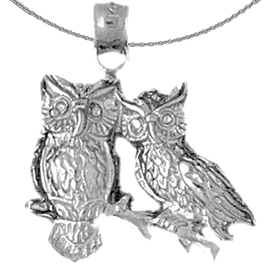 10K, 14K or 18K Gold Owl Pendant