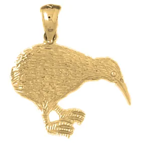 10K, 14K or 18K Gold Swan Pendant