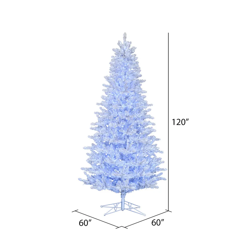 10'x60" Artificial Xmas Tree Pure White Low Voltage Wide Angle LED Twinkle Light