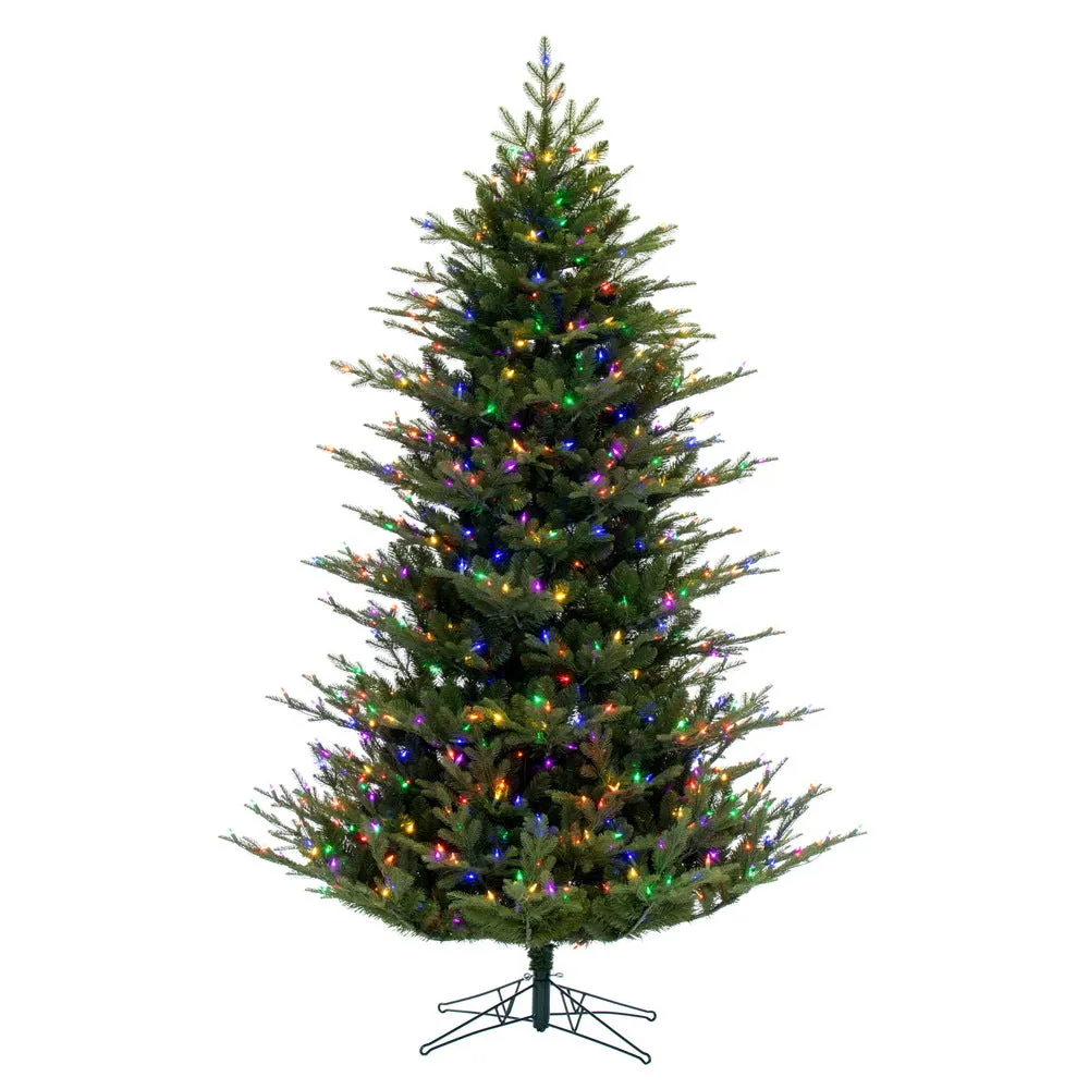 12' x 72" North Shore Fraser Fir Artificial Christmas Tree LED Colored Lights