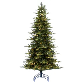 12' x 74" Vermont Fraser Fir Artificial Pre-lit Christmas Tree Warm White LED.