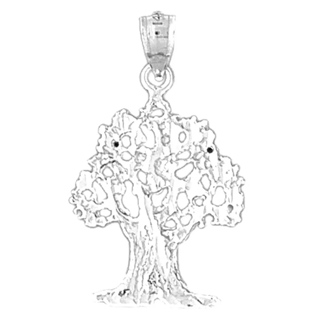 14K or 18K Gold Cedar Tree Pendant