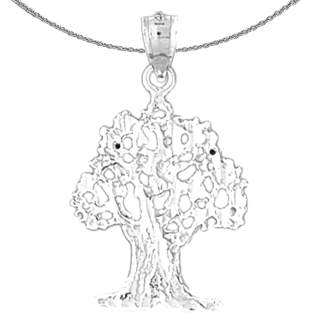 14K or 18K Gold Cedar Tree Pendant