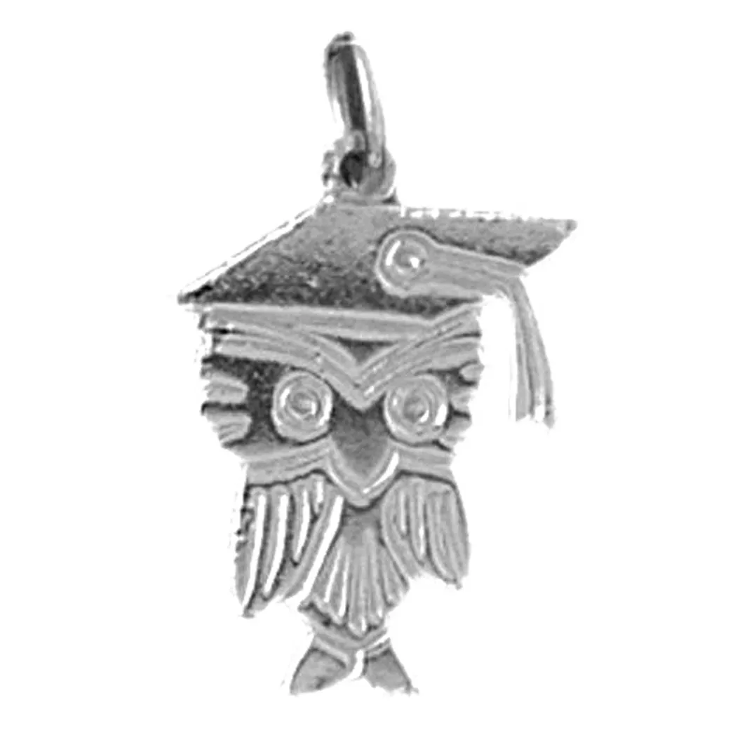 14K or 18K Gold Owl Pendant