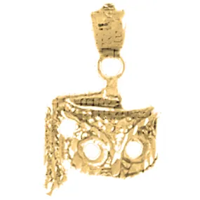 14K or 18K Gold Owl Pendant