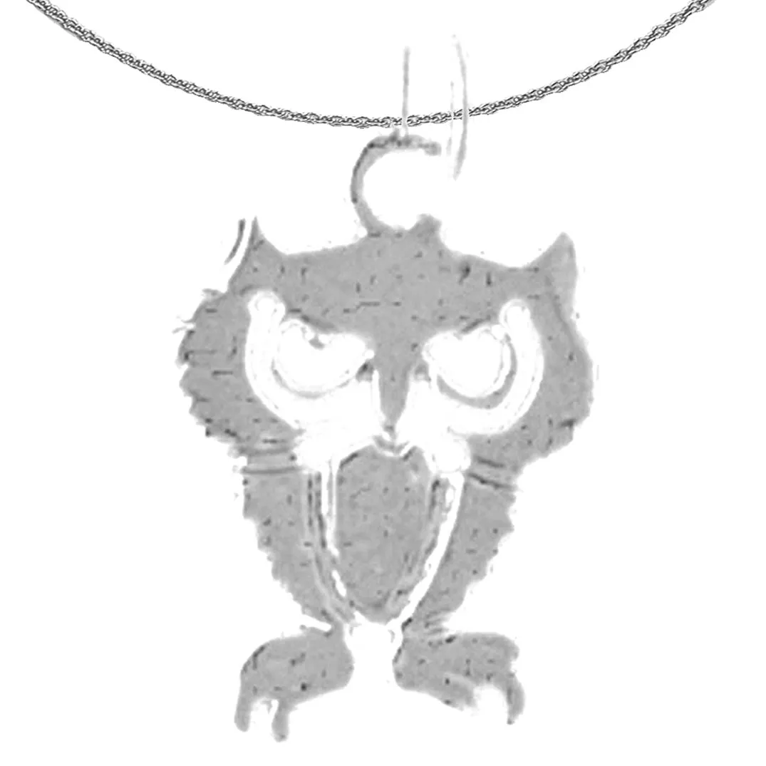 14K or 18K Gold Owl Pendant