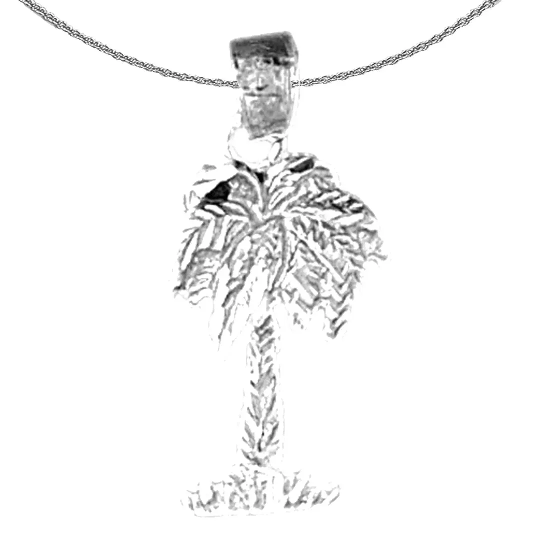 14K or 18K Gold Palm Tree Pendant