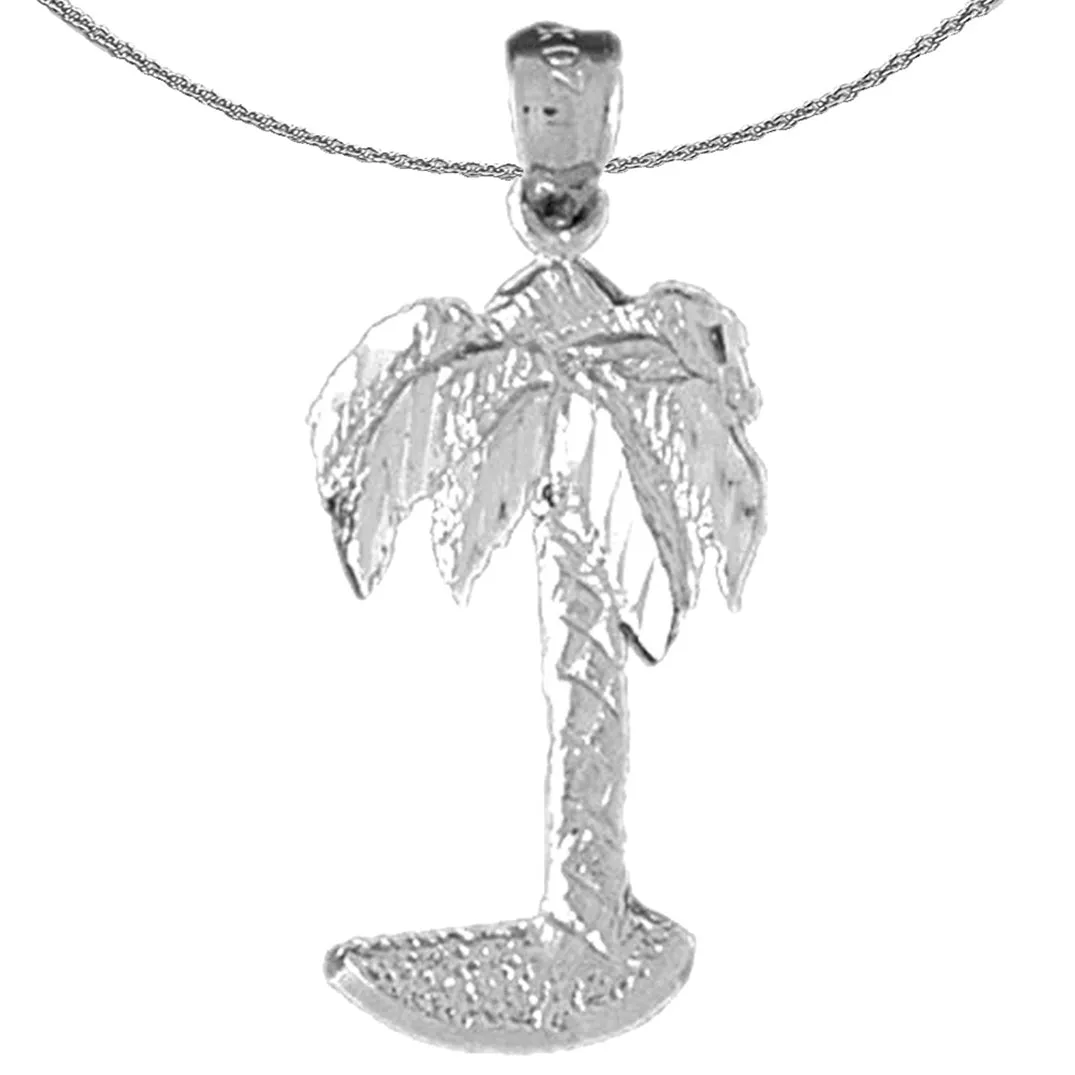 14K or 18K Gold Palm Tree Pendant