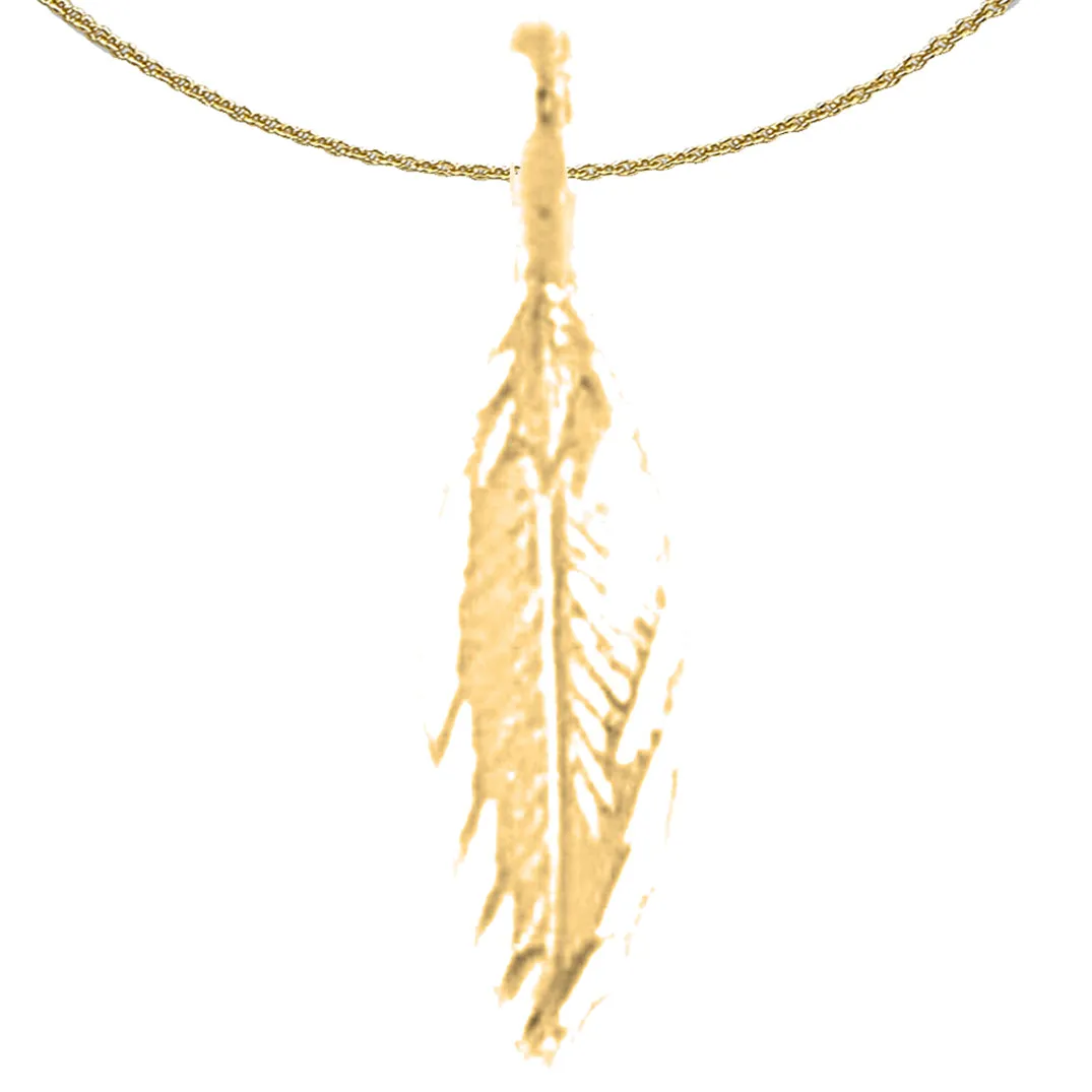 14K or 18K Gold Pine Cone Pendant