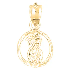 14K or 18K Gold Pineapple Pendant