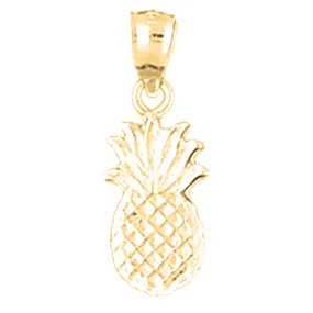 14K or 18K Gold Pineapple Pendant