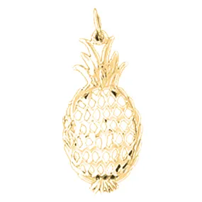 14K or 18K Gold Pineapple Pendant