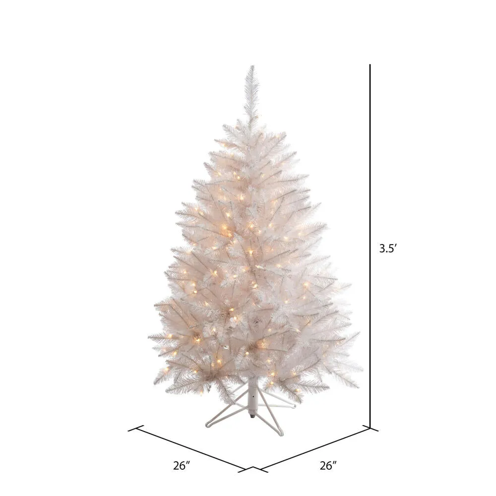 3.5' Artificial Christmas Tree Clear Dura-lit Incandescent Lights