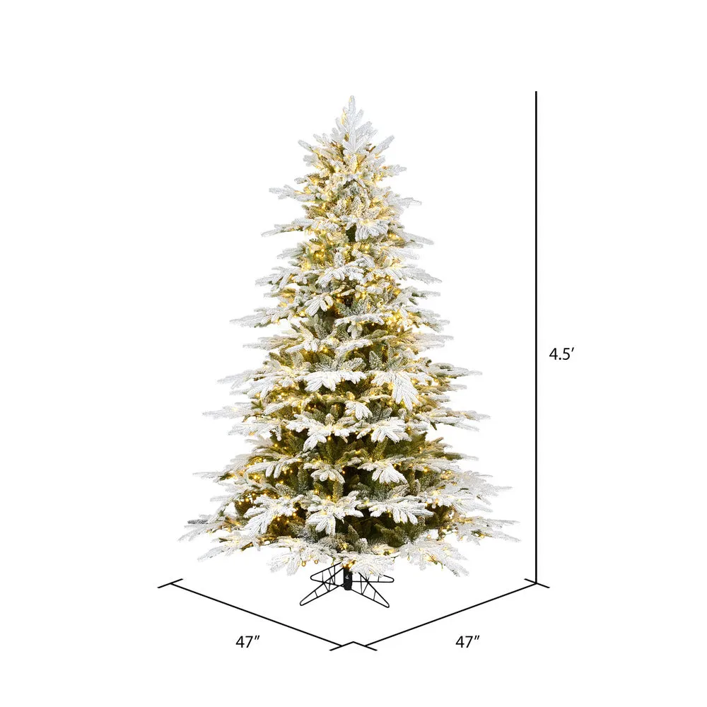 4.5'x47" Kamas Fraser Artificial Xmas Tree Multi-color Dura-Lit LED Mini Light