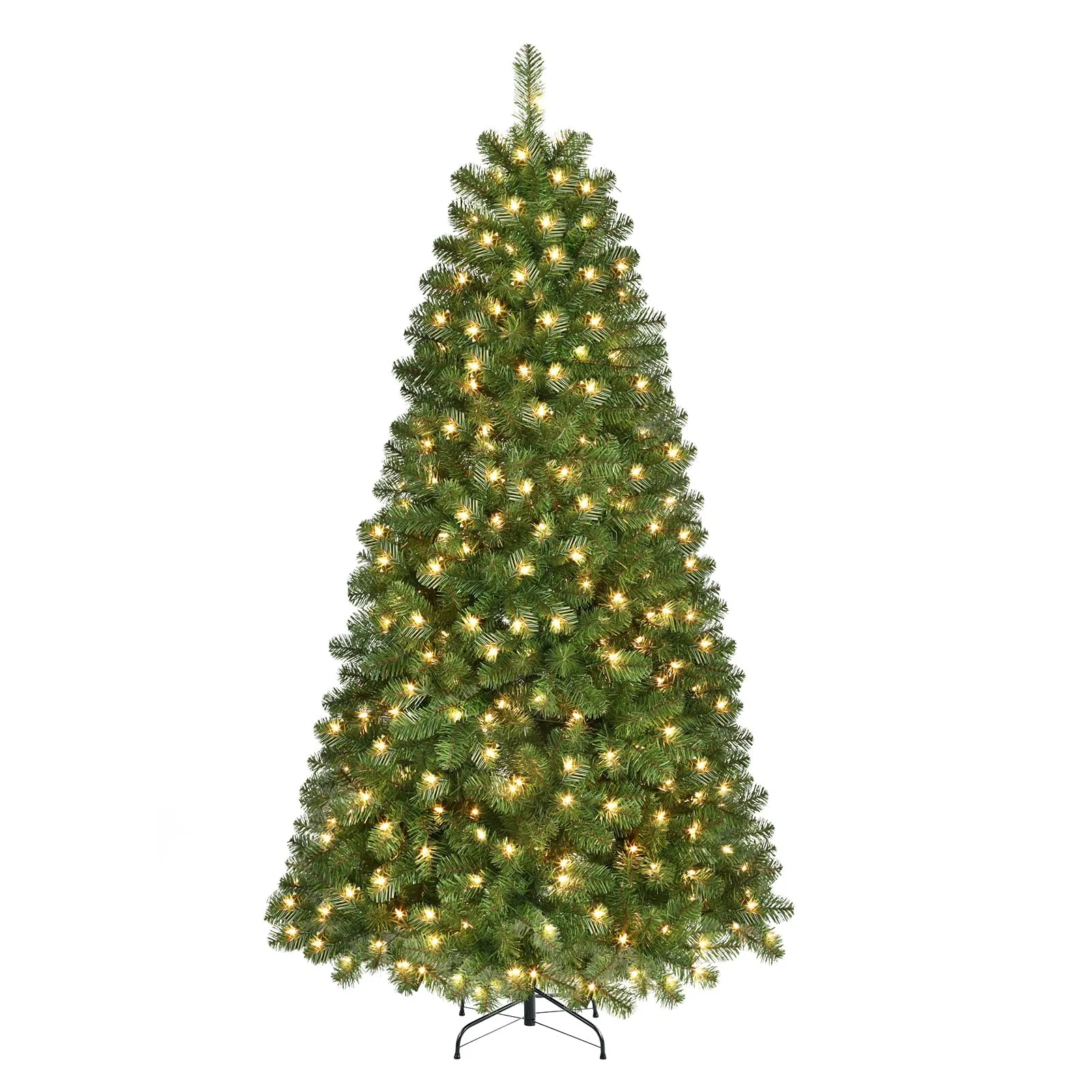 4ft Prelit Warm White Lights Premium Artificial Hinged Christmas Tree