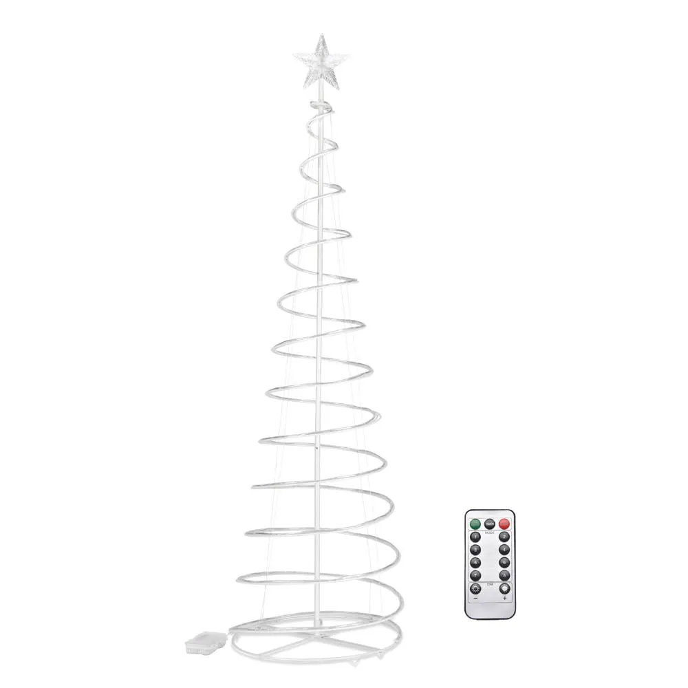 6' LED Lighted Xmas Spiral Tree