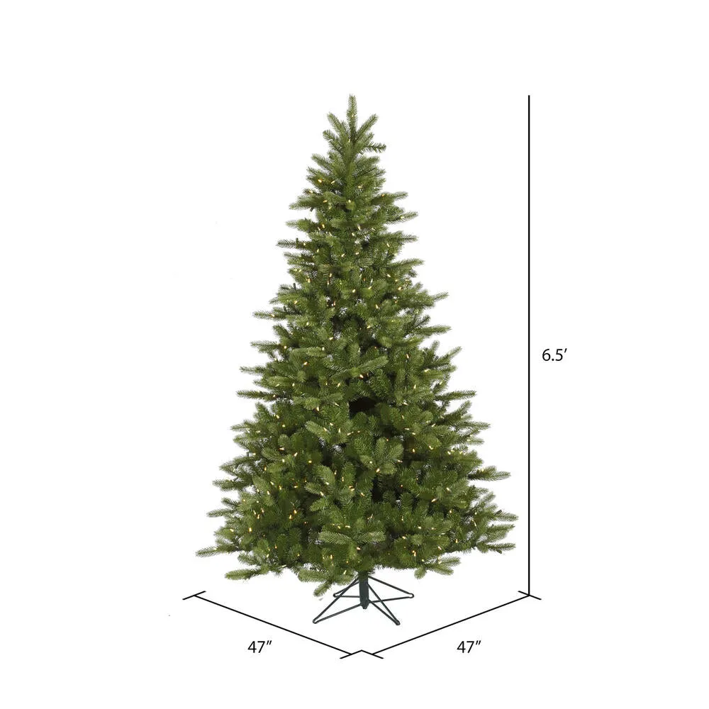 6.5' King Spruce Artificial Christmas Tree with Warm White Dura-Lit LED Lights