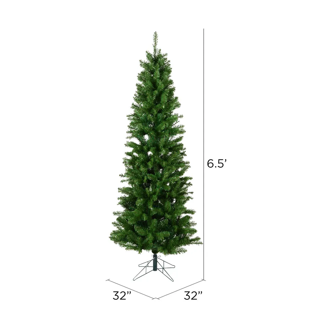 6.5' Salem Pencil Pine Artificial Christmas Tree, Unlit