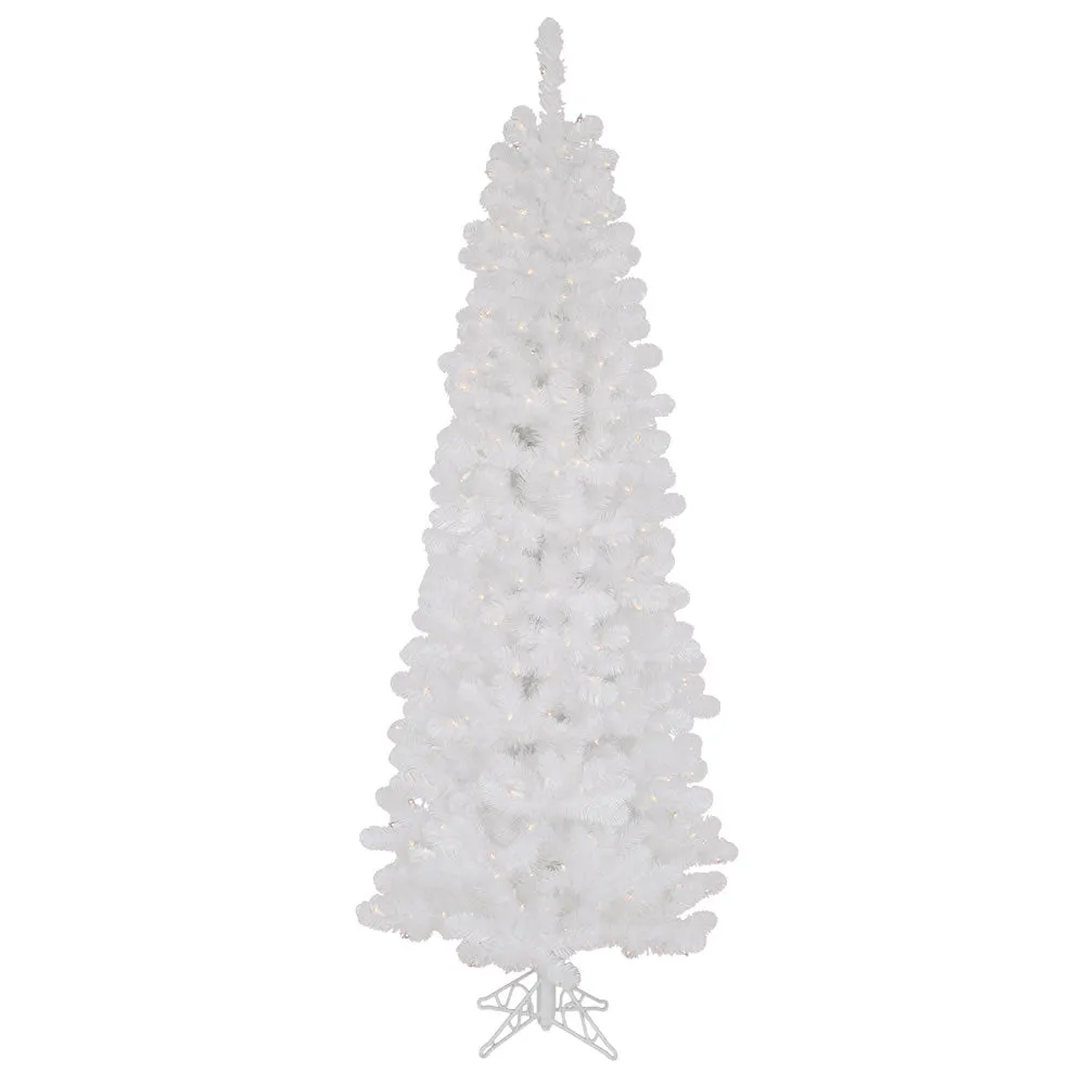 6.5' Salem Pencil Pine Christmas Tree, 300 Clear Dura-lit Incandescent Lights