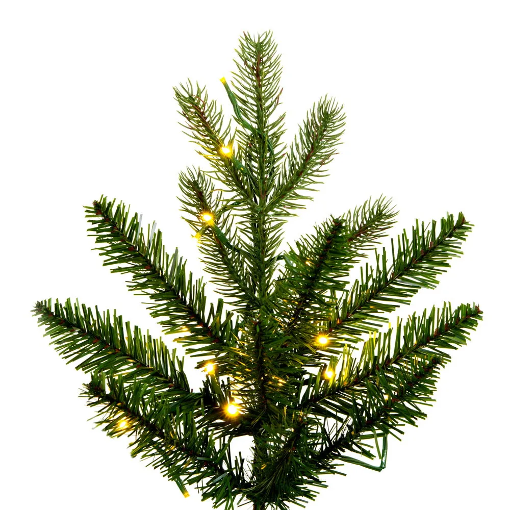 6.5' x 40" Balsam Pine Artificial Christmas Tree 3mm LED Color Changing Lights