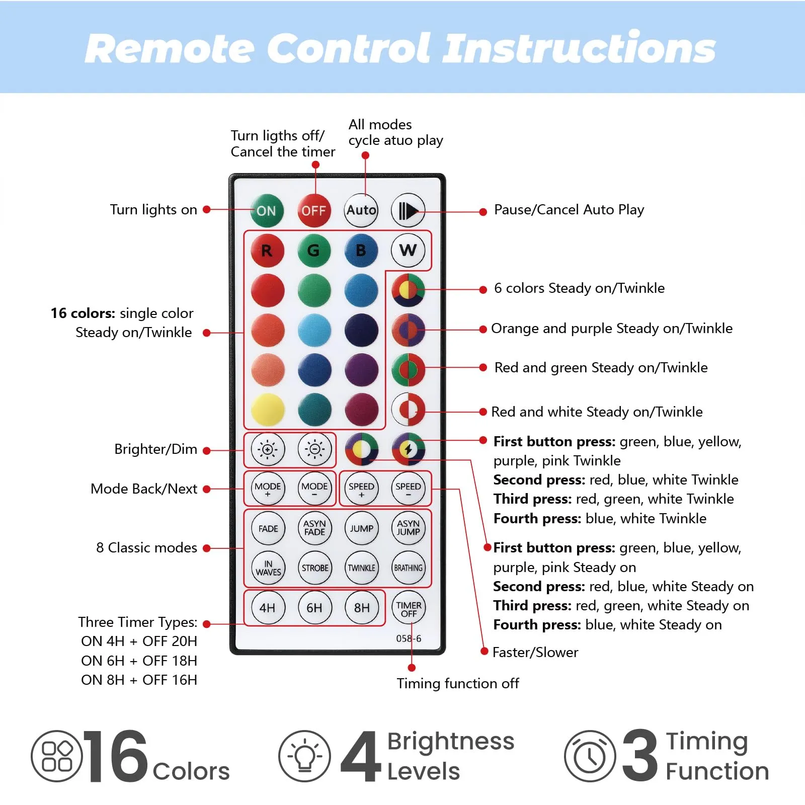 6ft Prelit 250 RGB Lights Premium Artificial Hinged Christmas Tree with Remote Control