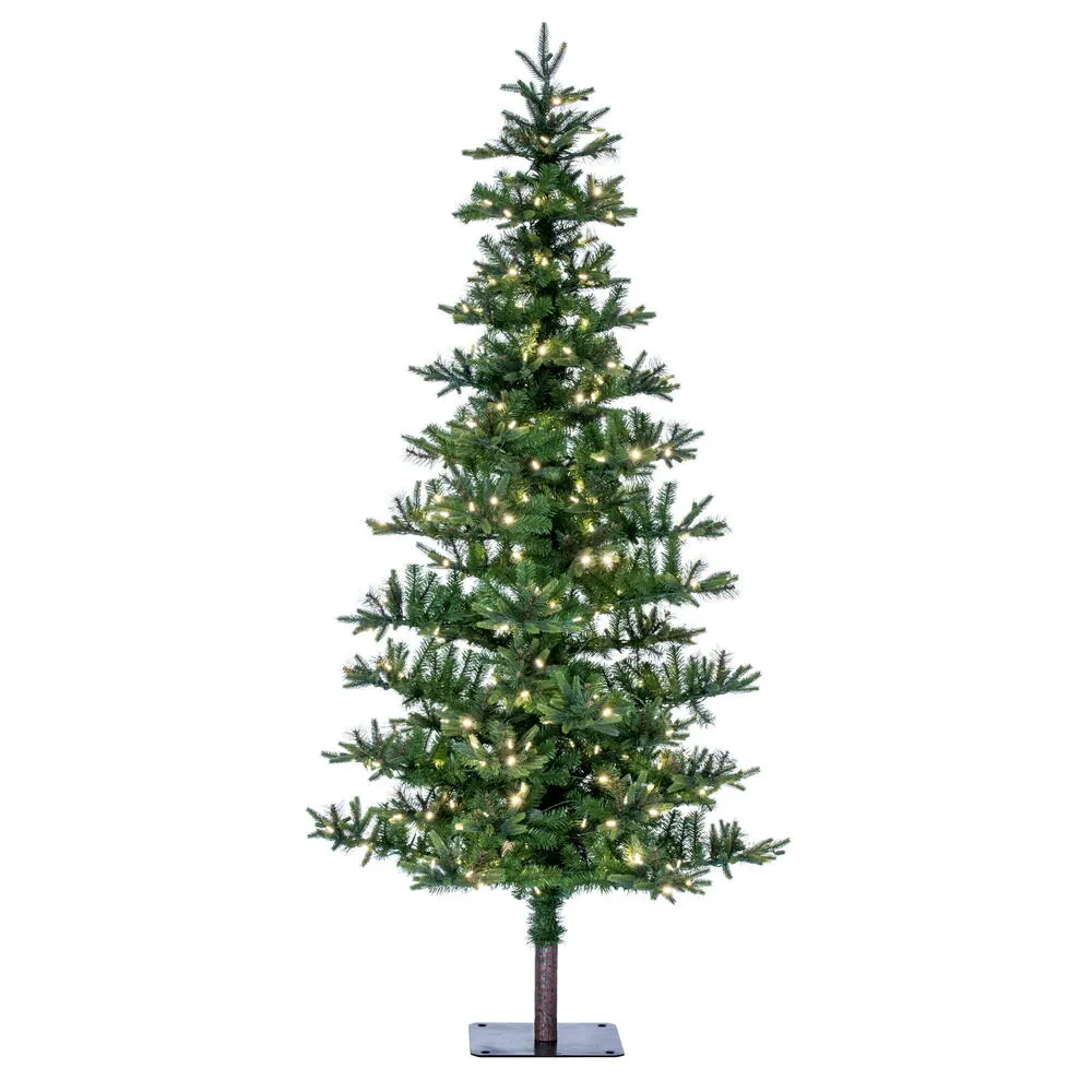 7' Shawnee Fir Artificial Christmas Tree, Warm White LED Dura-lit Lights