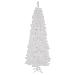 7.5' Pencil Pine Christmas Tree, Clear Dura-lit Incandescent Lights