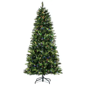 7.5' x 45" Southern Mixed Spruce Artificial Christmas Tree LED Colored Lights