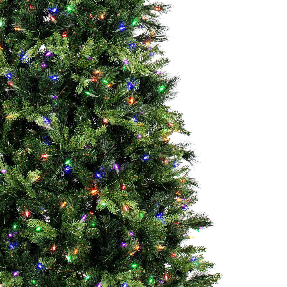 7.5' x 45" Southern Mixed Spruce Artificial Christmas Tree LED Colored Lights