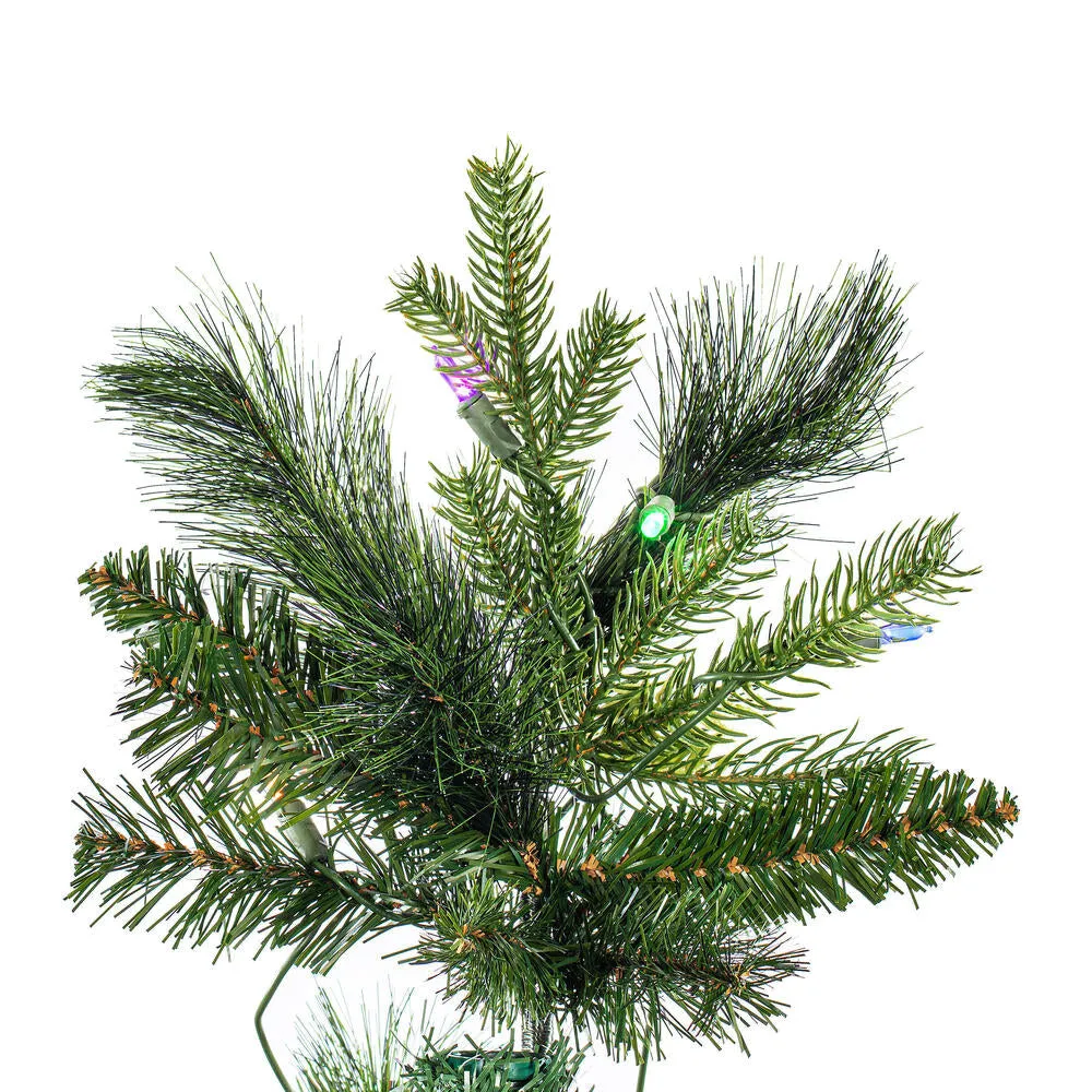 7.5' x 45" Southern Mixed Spruce Artificial Christmas Tree LED Colored Lights