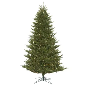 7.5' x 57" Fresh Fraser Fir Artificial Christmas Tree Clear Dura-lit Lights