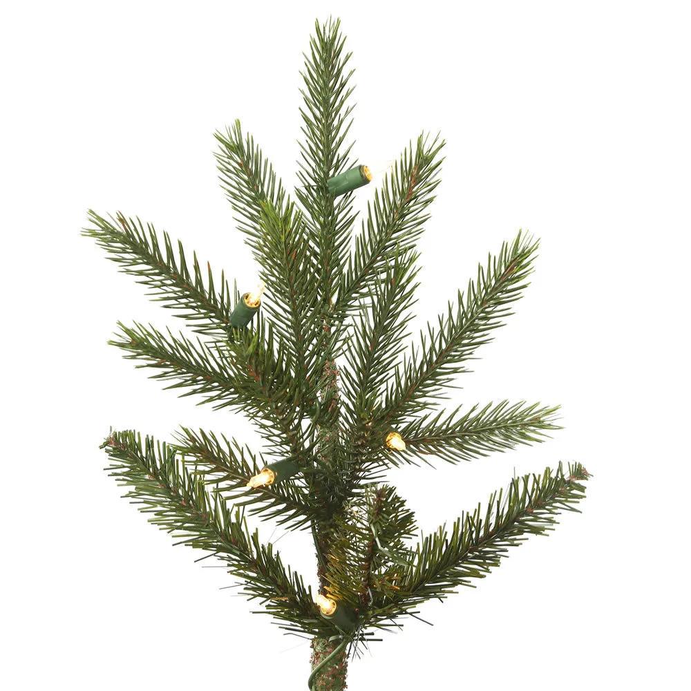 7.5' x 57" Fresh Fraser Fir Artificial Christmas Tree Clear Dura-lit Lights