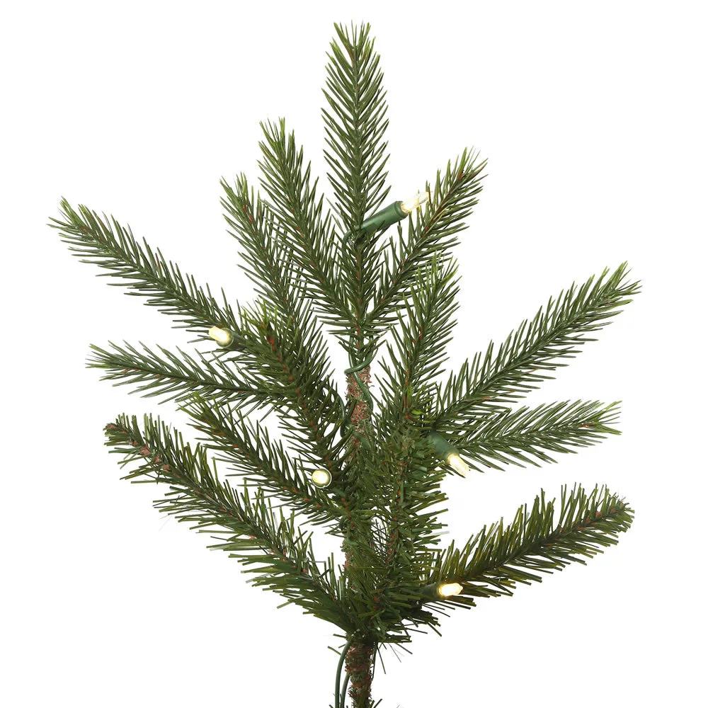 7.5' x 57" Fresh Fraser Fir Artificial Christmas Tree Warm White Dura-lit LED