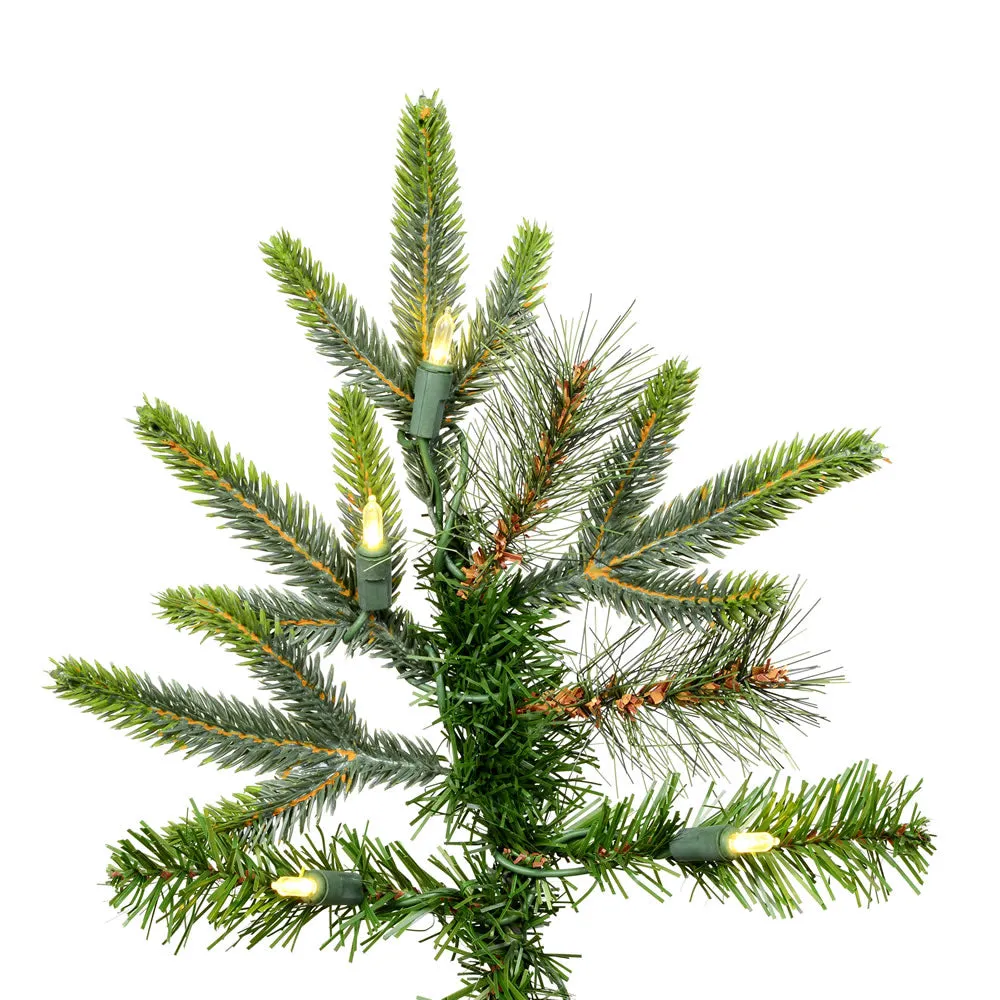 8' Shawnee Fir Artificial Christmas Tree, Warm White LED Dura-lit Lights