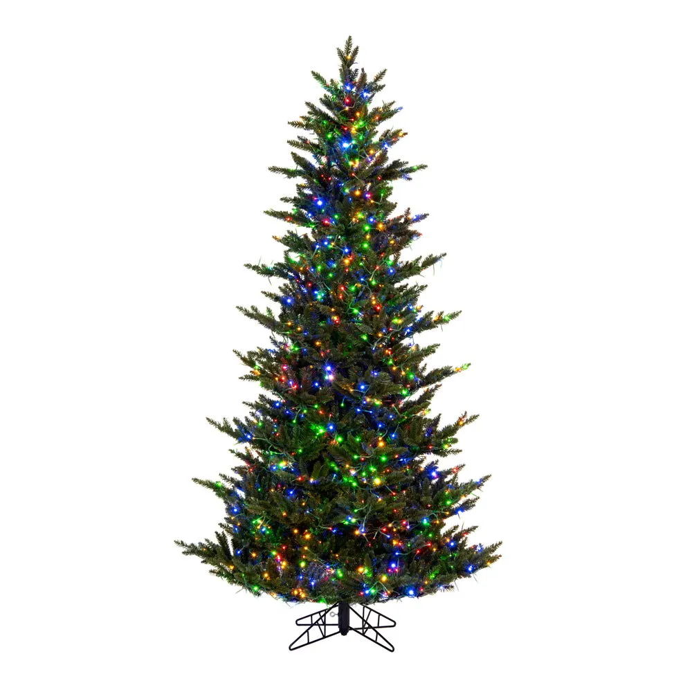 8.5' x 66" Natural Fraser Fir Artificial Christmas Tree Colored Dura-Lit LED