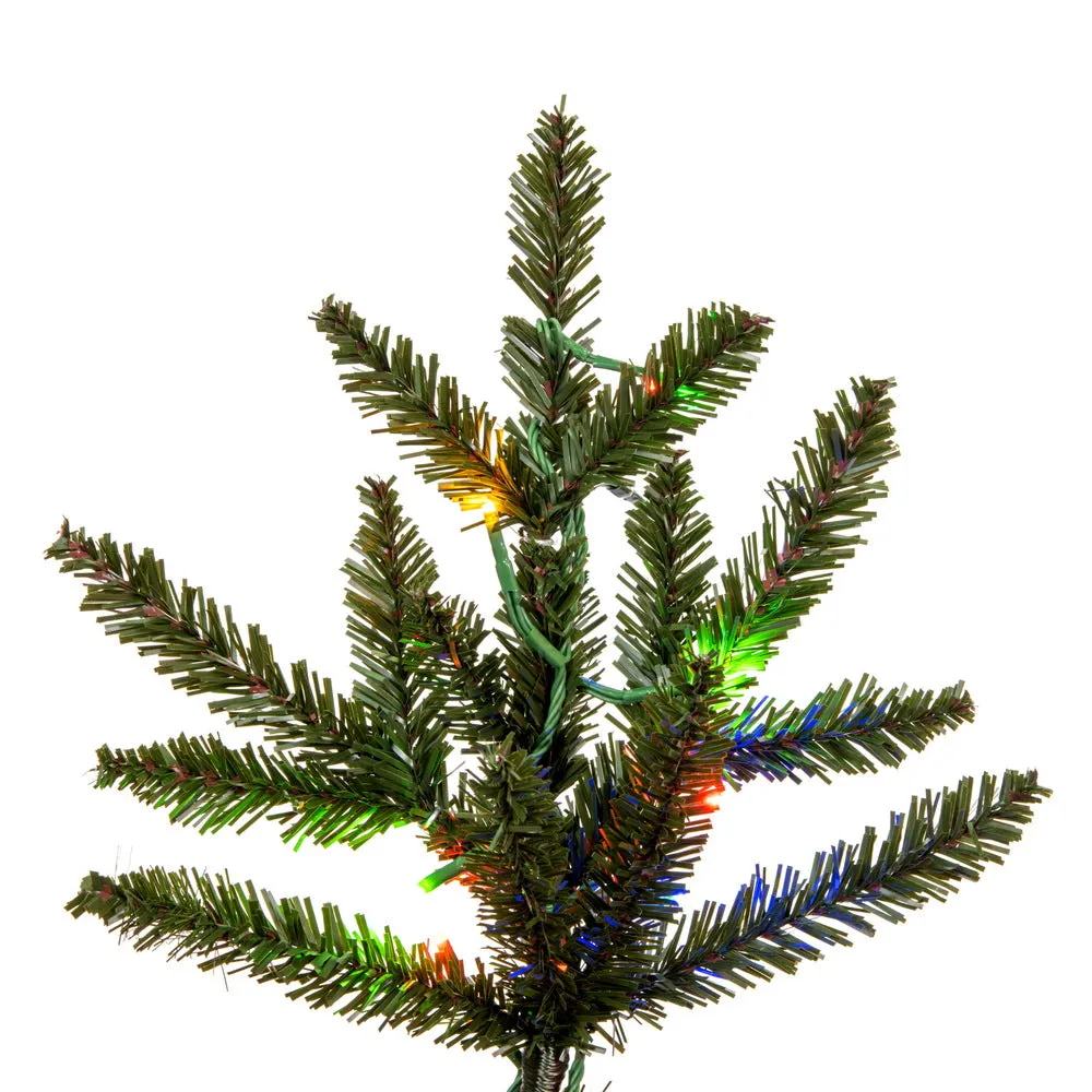 8.5' x 66" Natural Fraser Fir Artificial Christmas Tree Colored Dura-Lit LED