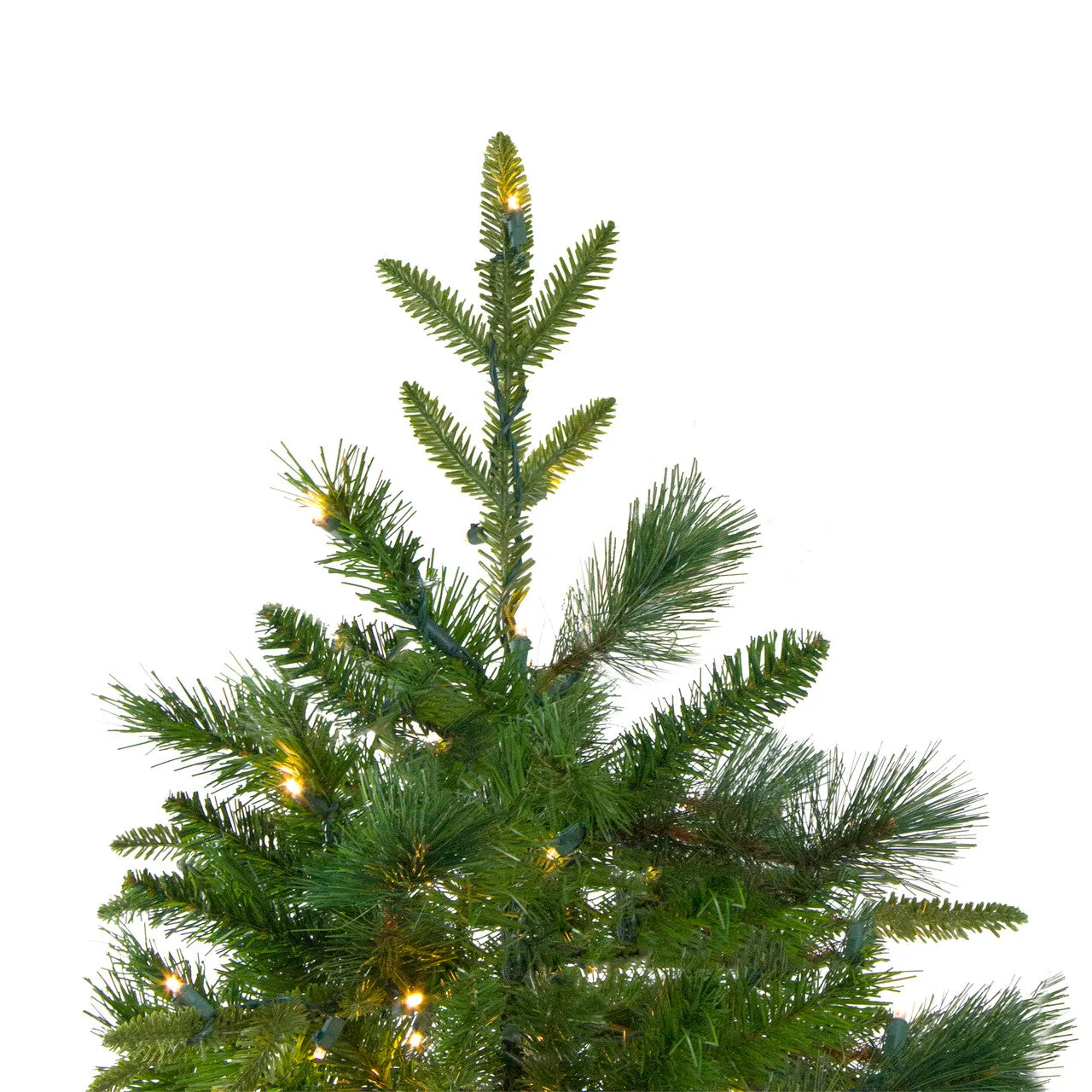 9' Pre-Lit Full Mixed Rosemary Emerald Angel Pine Artificial Christmas Tree - Clear LED Lights