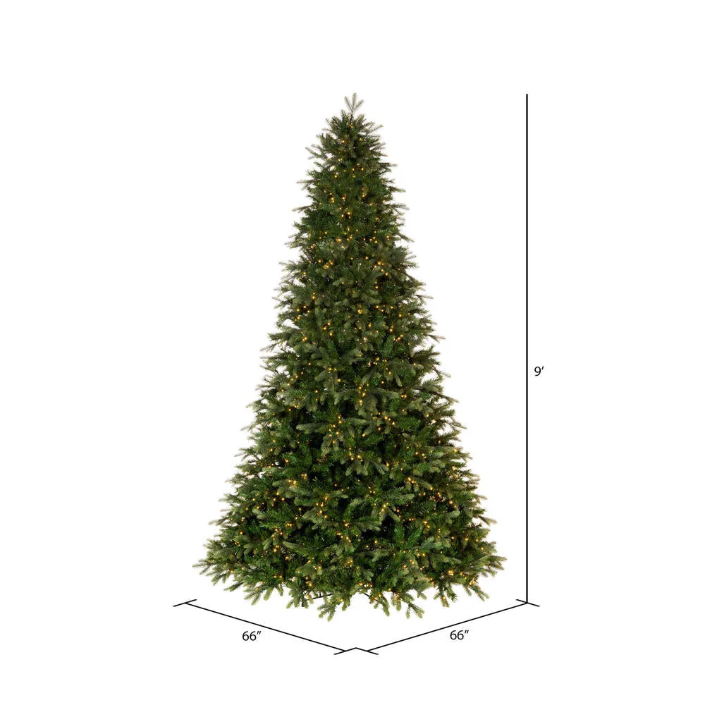 9' x 66" Douglas Fir Artificial Pre-Lit Christmas Tree with Warm White LED