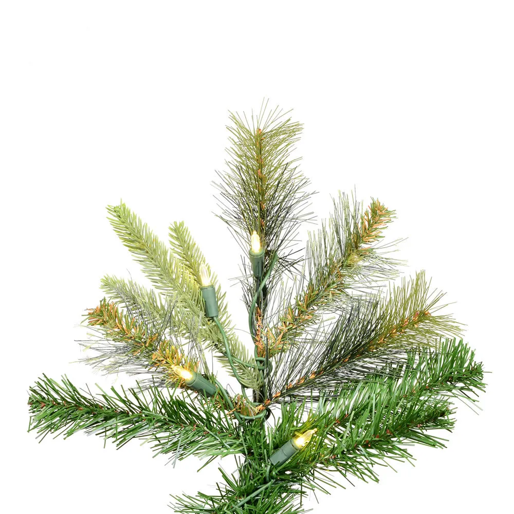 9.5' Cashmere Slim Artificial Christmas Tree Warm White Dura-Lit® LED Lights