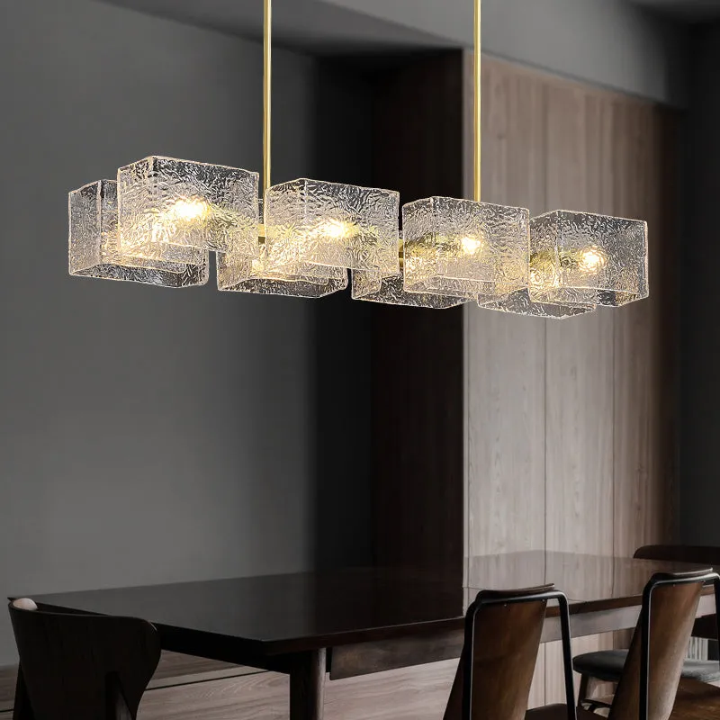 Aria | minimalist Luxurious Brass Chandelier Modern Glass Pendant Light Light Pendant