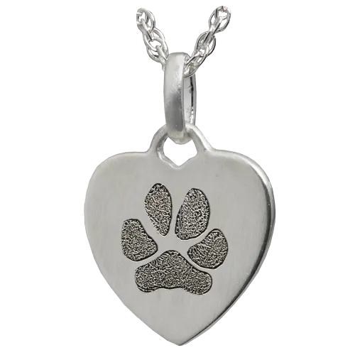 B&B Footprint/Handprint/Pawprint Heart Pendant