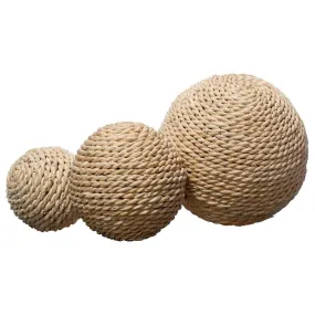 Coastal Style Natural Cornstraw Malibu Balls