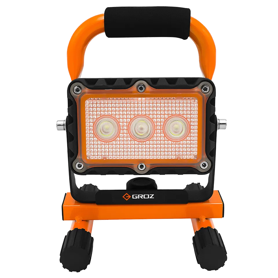 LED 9W Rechargeable Site Lamp with Orange