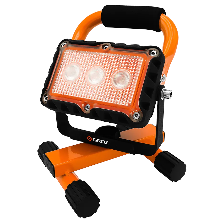 LED 9W Rechargeable Site Lamp with Orange