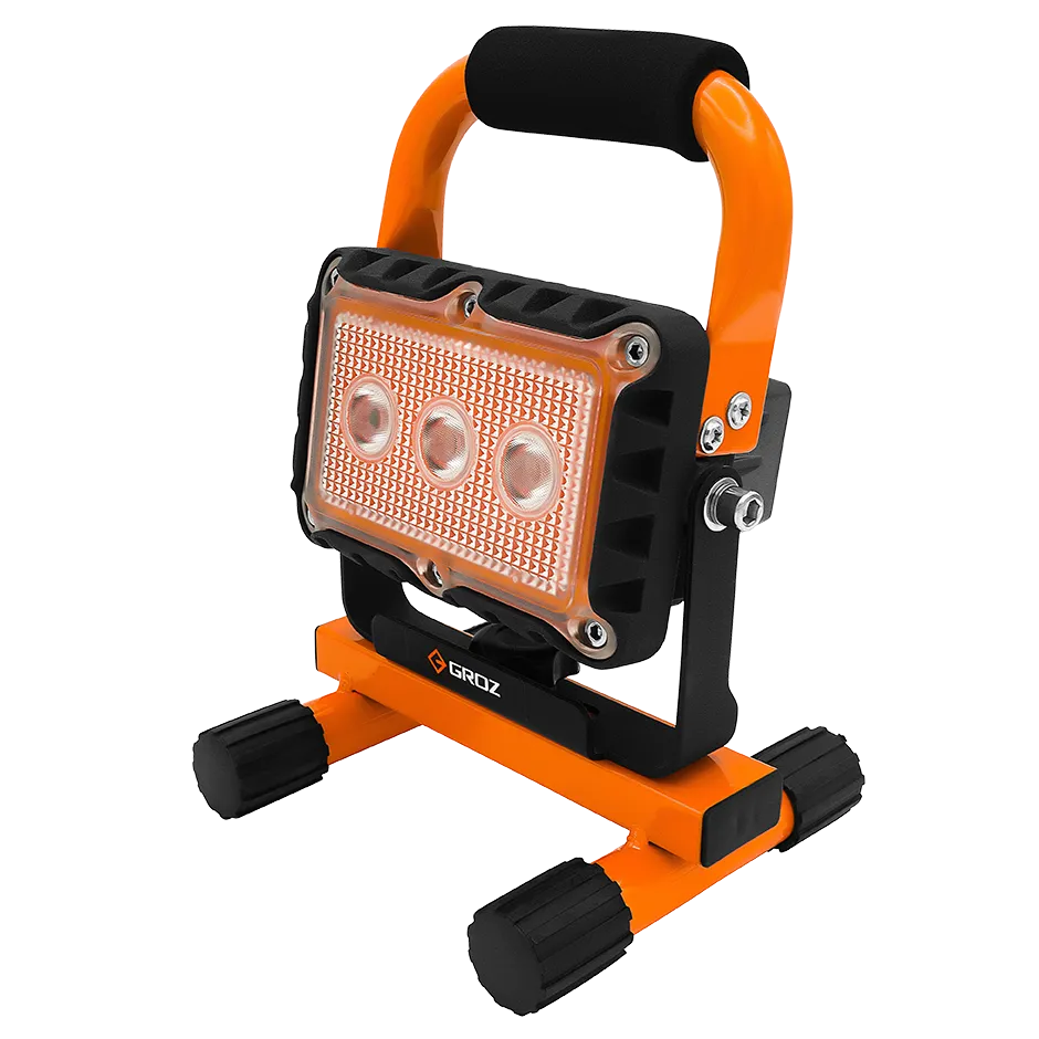 LED 9W Rechargeable Site Lamp with Orange