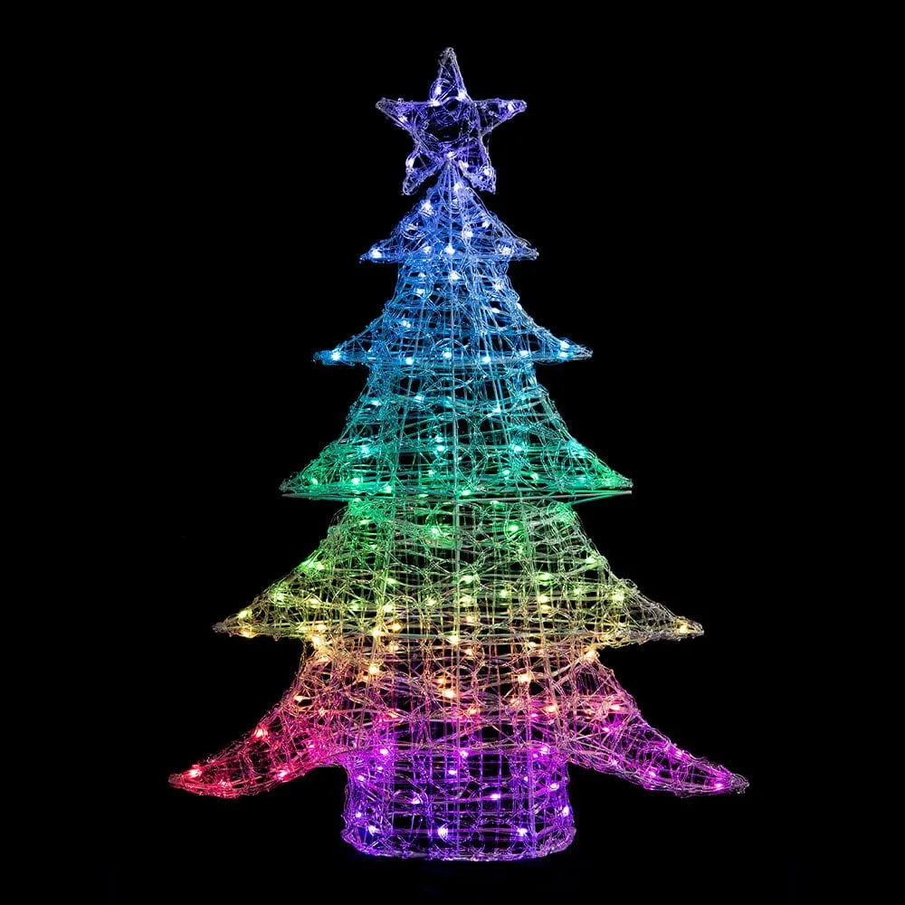 LED Rainbow Acrylic Tree with App (100cm)